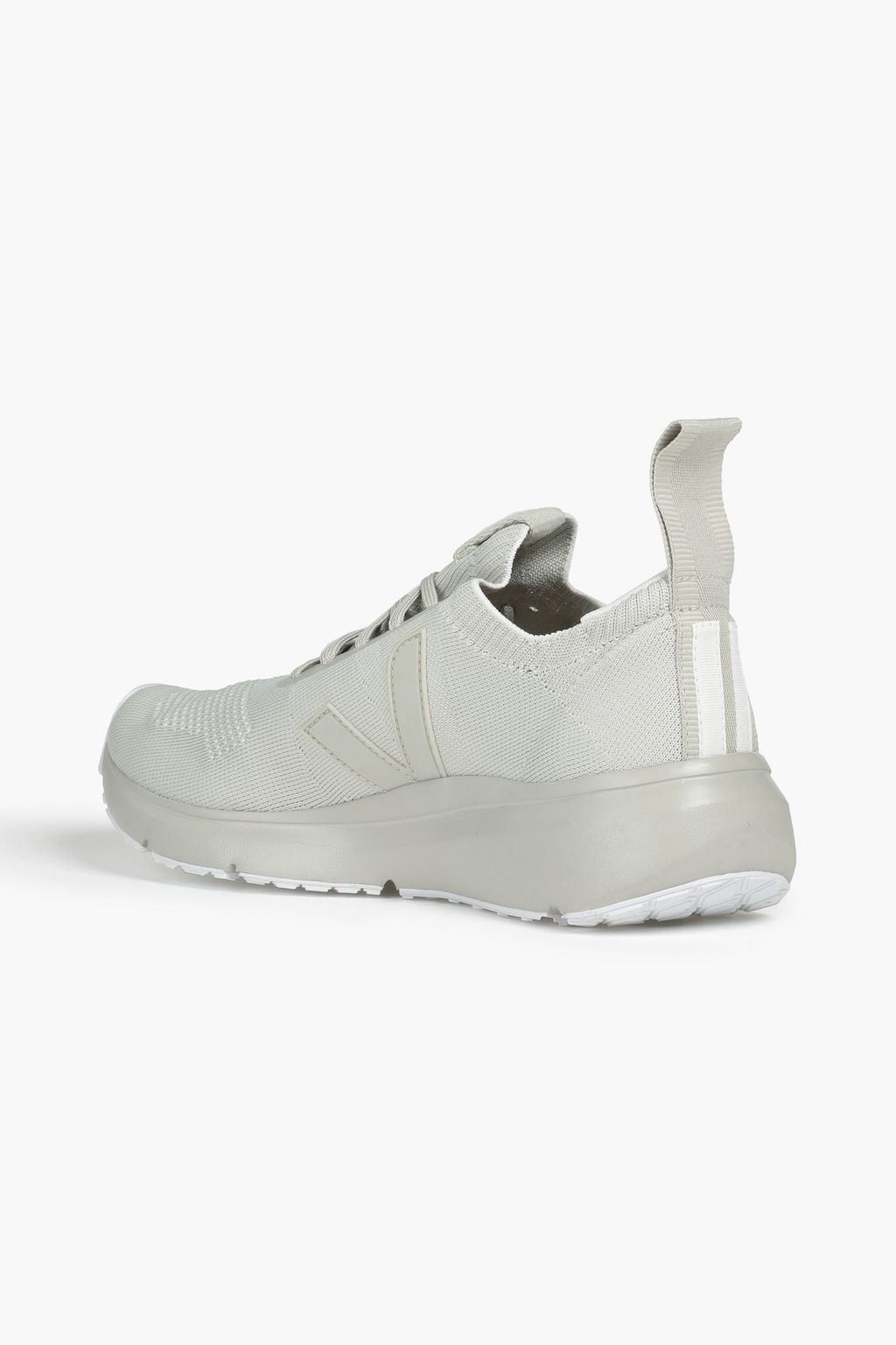 VEJA X RICK OWENS Grosgrain-trimmed stretch-knit sneakers