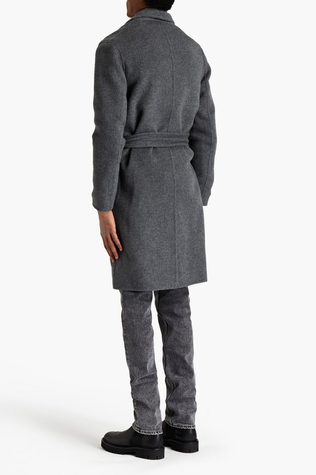ACNE STUDIOS Brushed mélange wool and cashmere-blend felt coat