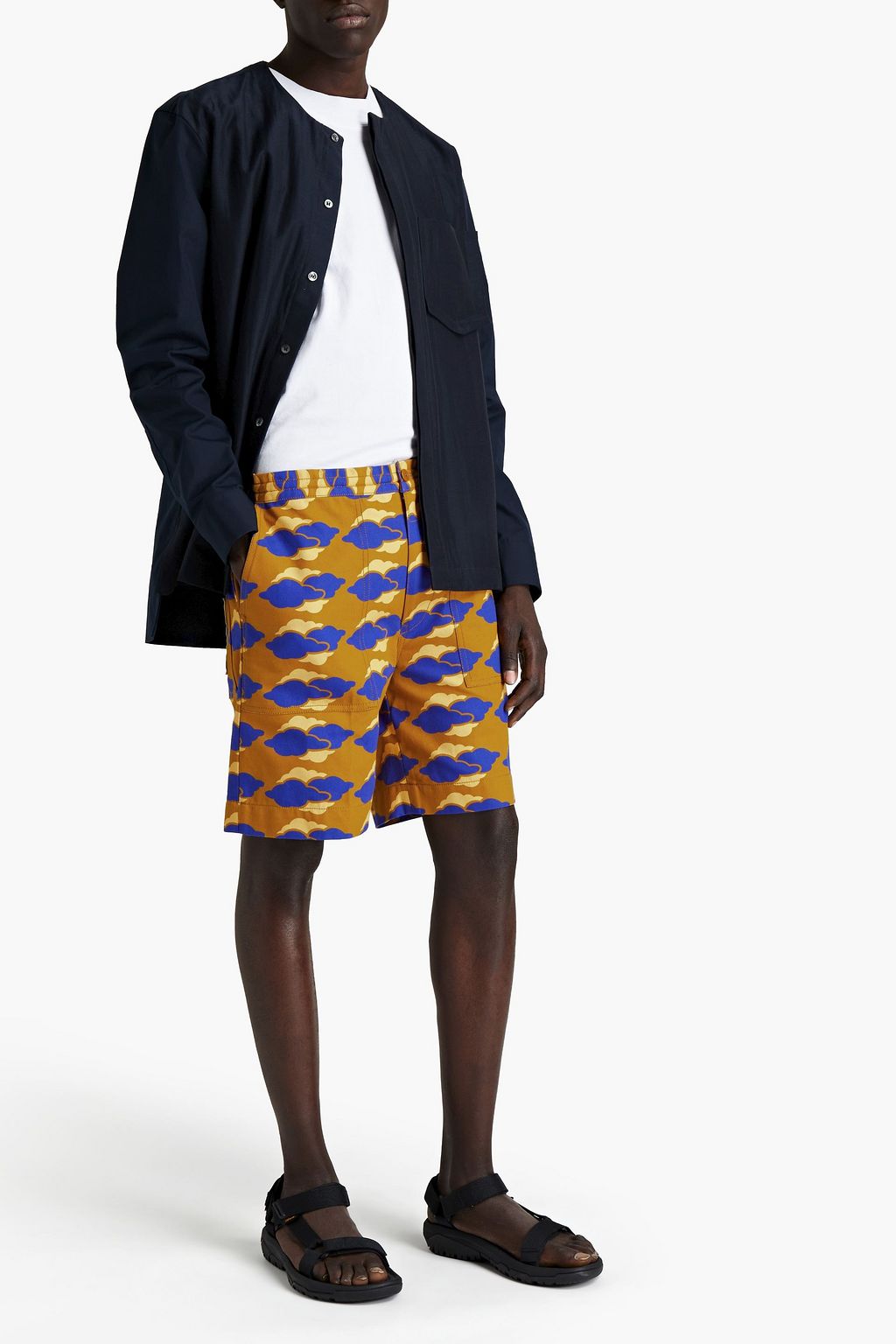 ACNE STUDIOS BLÅ KONST プリントコットンキャンバス ショートパンツ
