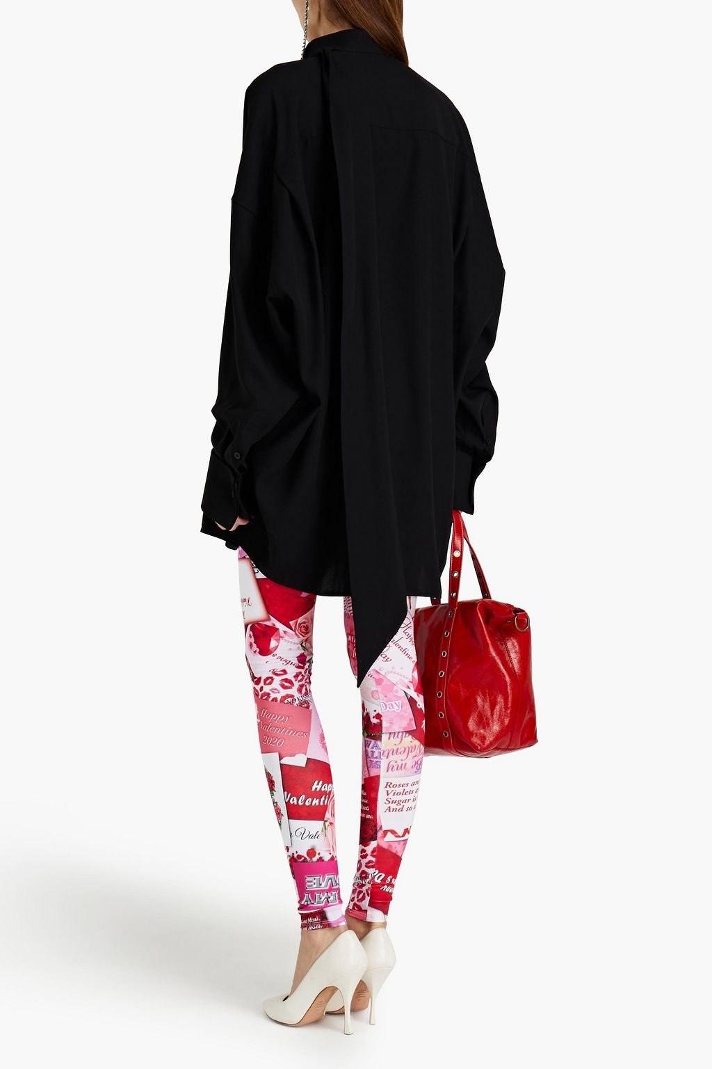 BALENCIAGA Printed stretch-cotton jersey leggings