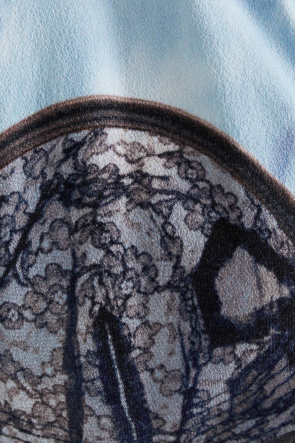 MOSCHINO Printed knitted cardigan