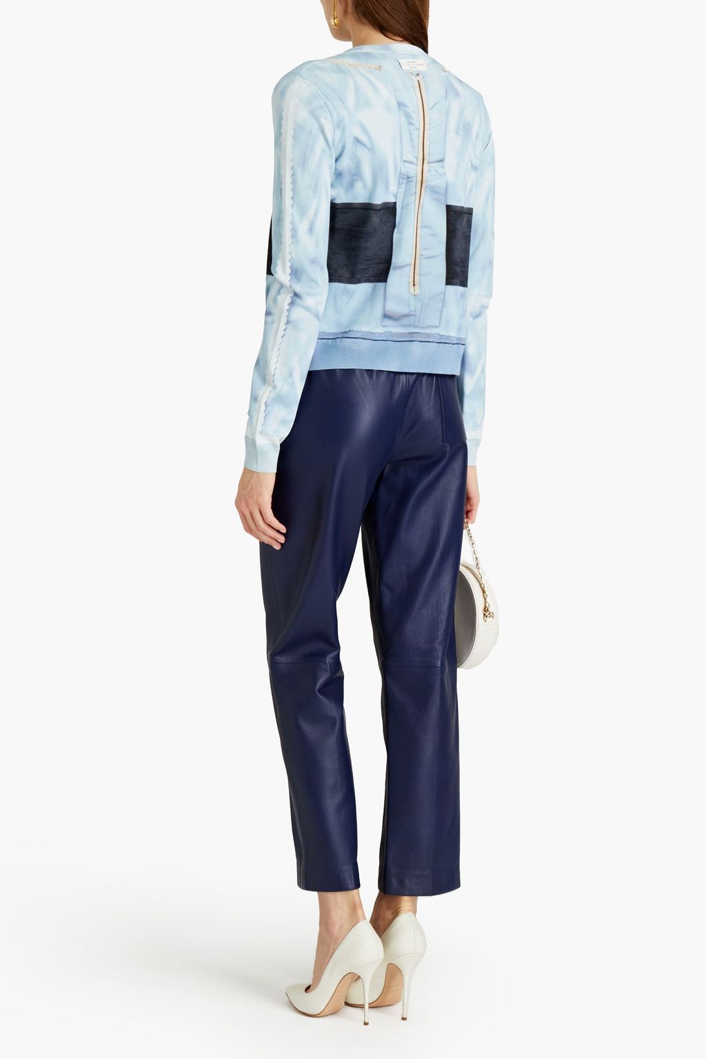 MOSCHINO Printed knitted cardigan