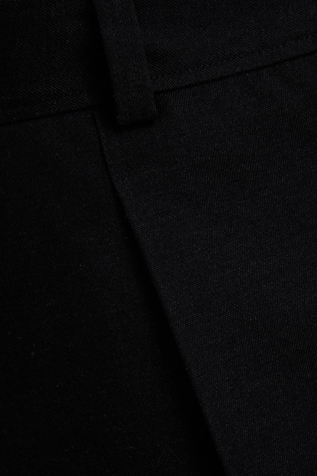 ACNE STUDIOS Pleated mélange wool-twill pants
