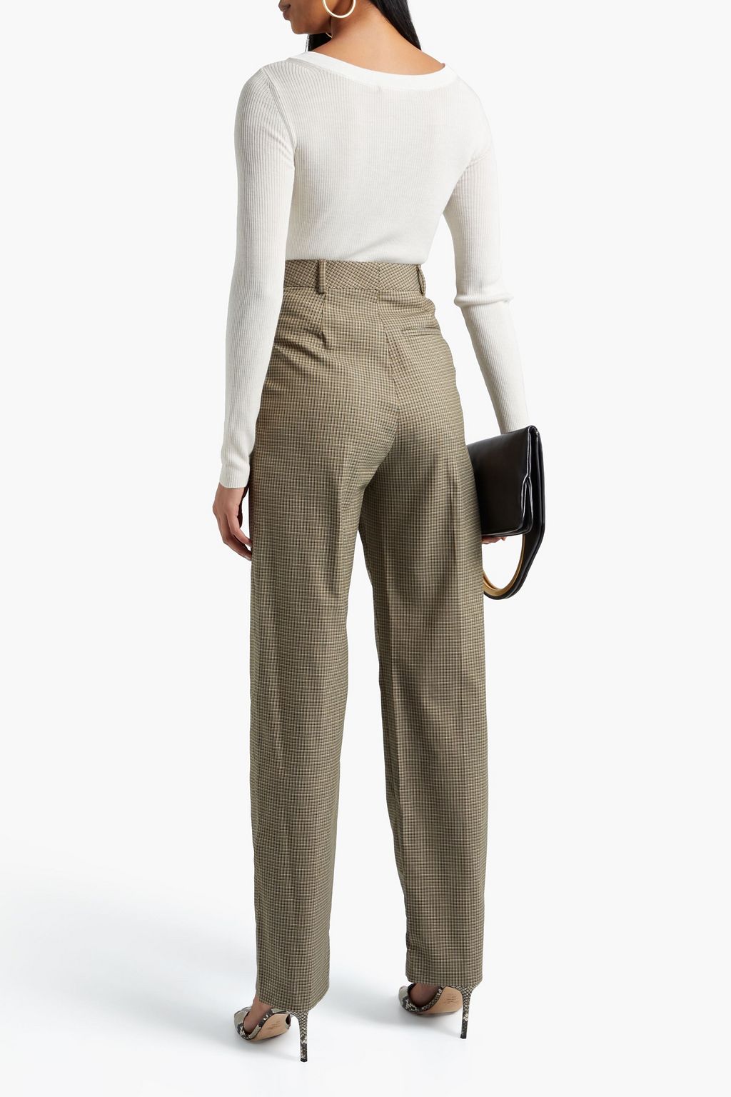 ALTUZARRA Ribbed wool-blend top