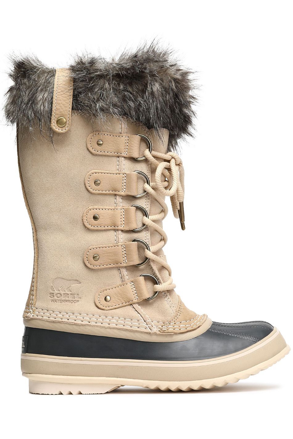 sorel short boots with fur