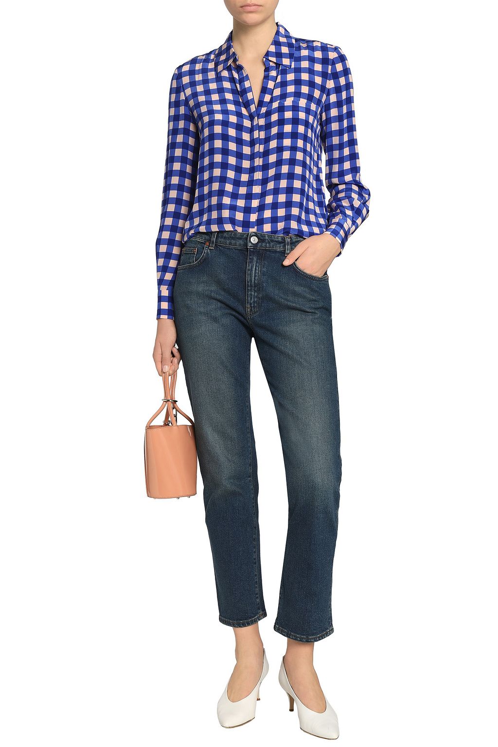 ACNE STUDIOS Faded mid-rise slim-leg jeans