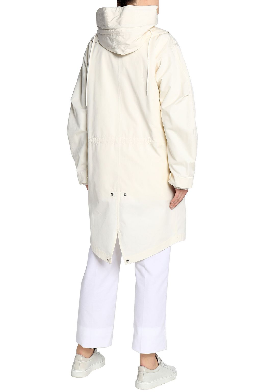 HELMUT LANG Shearling-lined cotton-twill hooded parka
