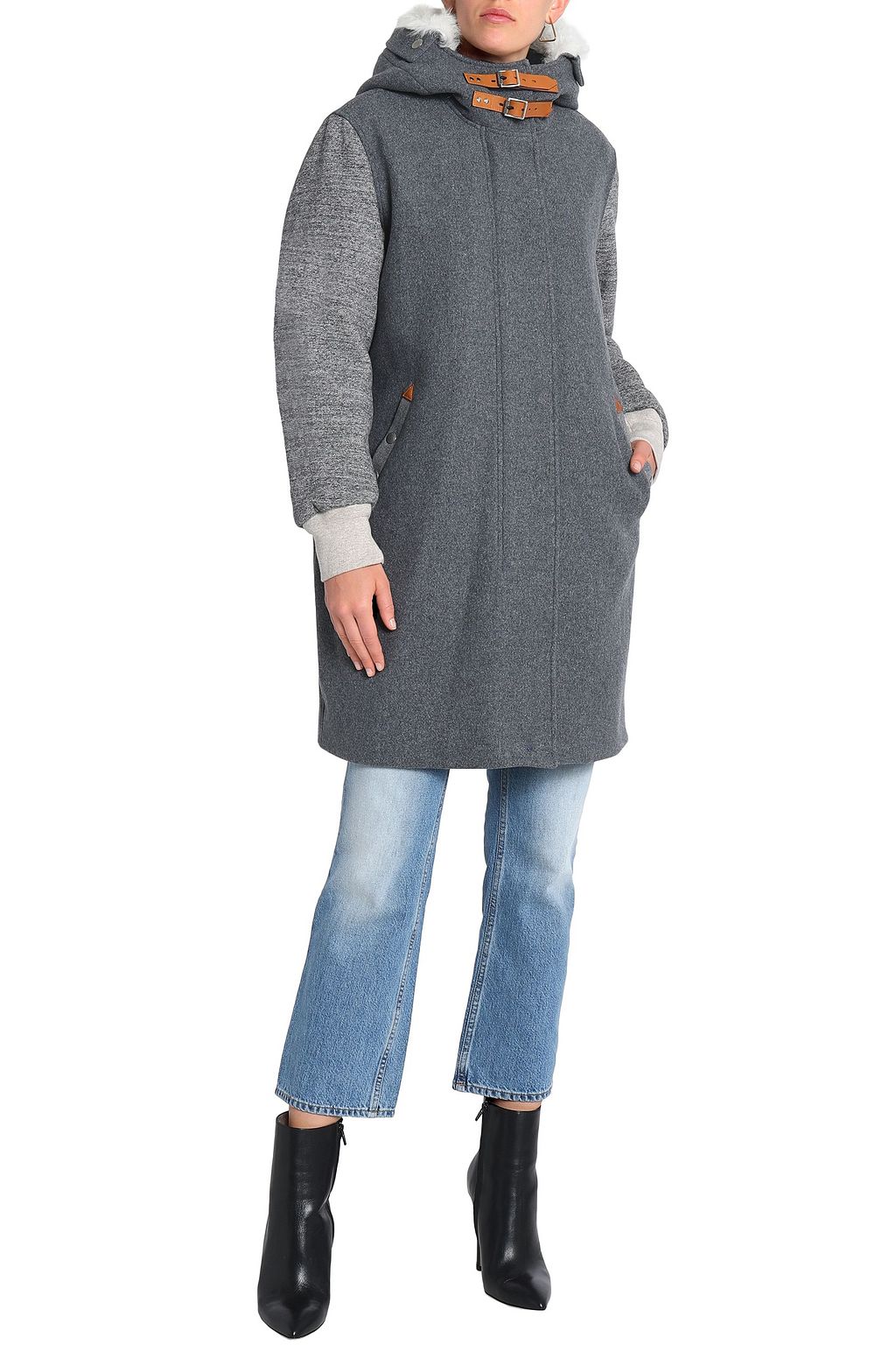 RAG & BONE Wool-blend hooded jacket