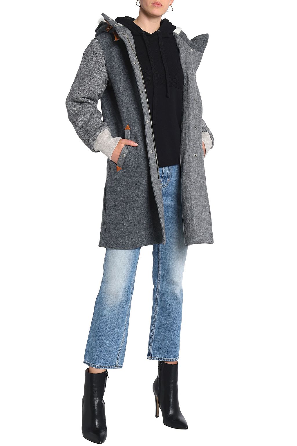 RAG & BONE Wool-blend hooded jacket