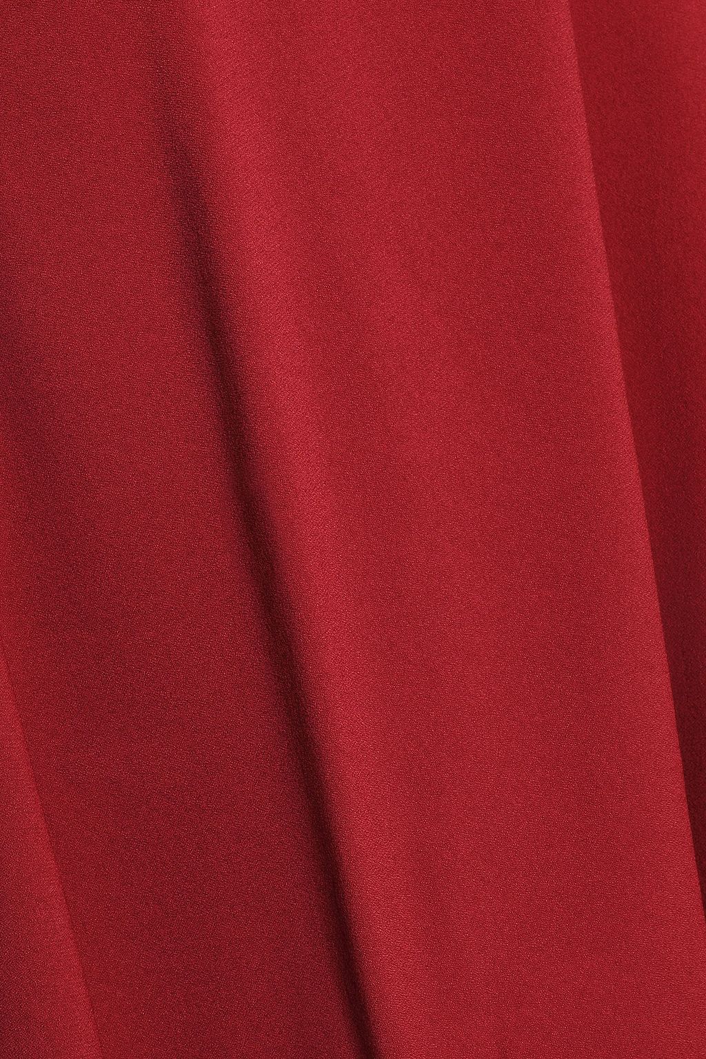 ROBERTO CAVALLI Ruffle-trimmed crepe dress