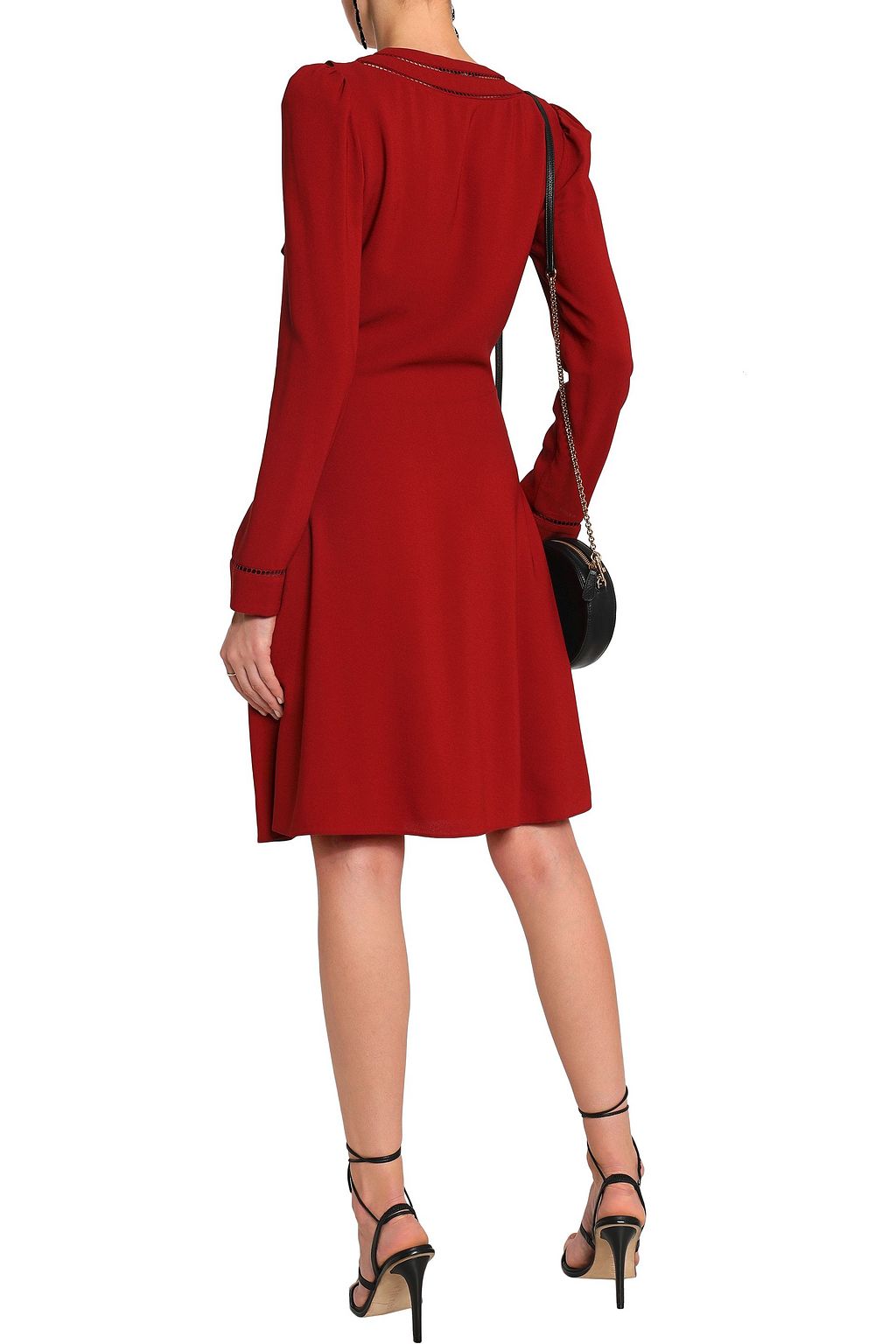ROBERTO CAVALLI Ruffle-trimmed crepe dress