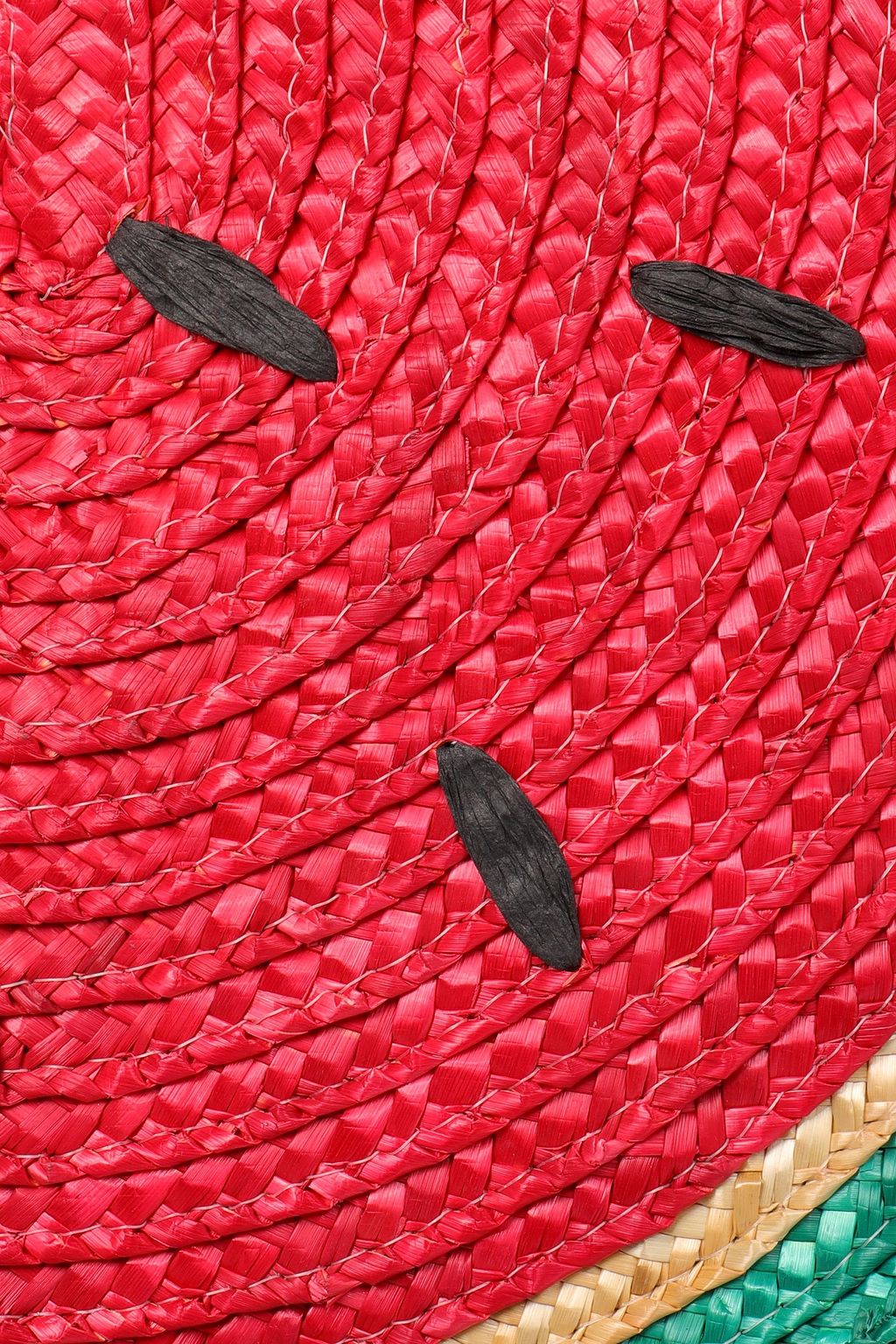 ALICE + OLIVIA Donna leather-trimmed embroidered straw tote