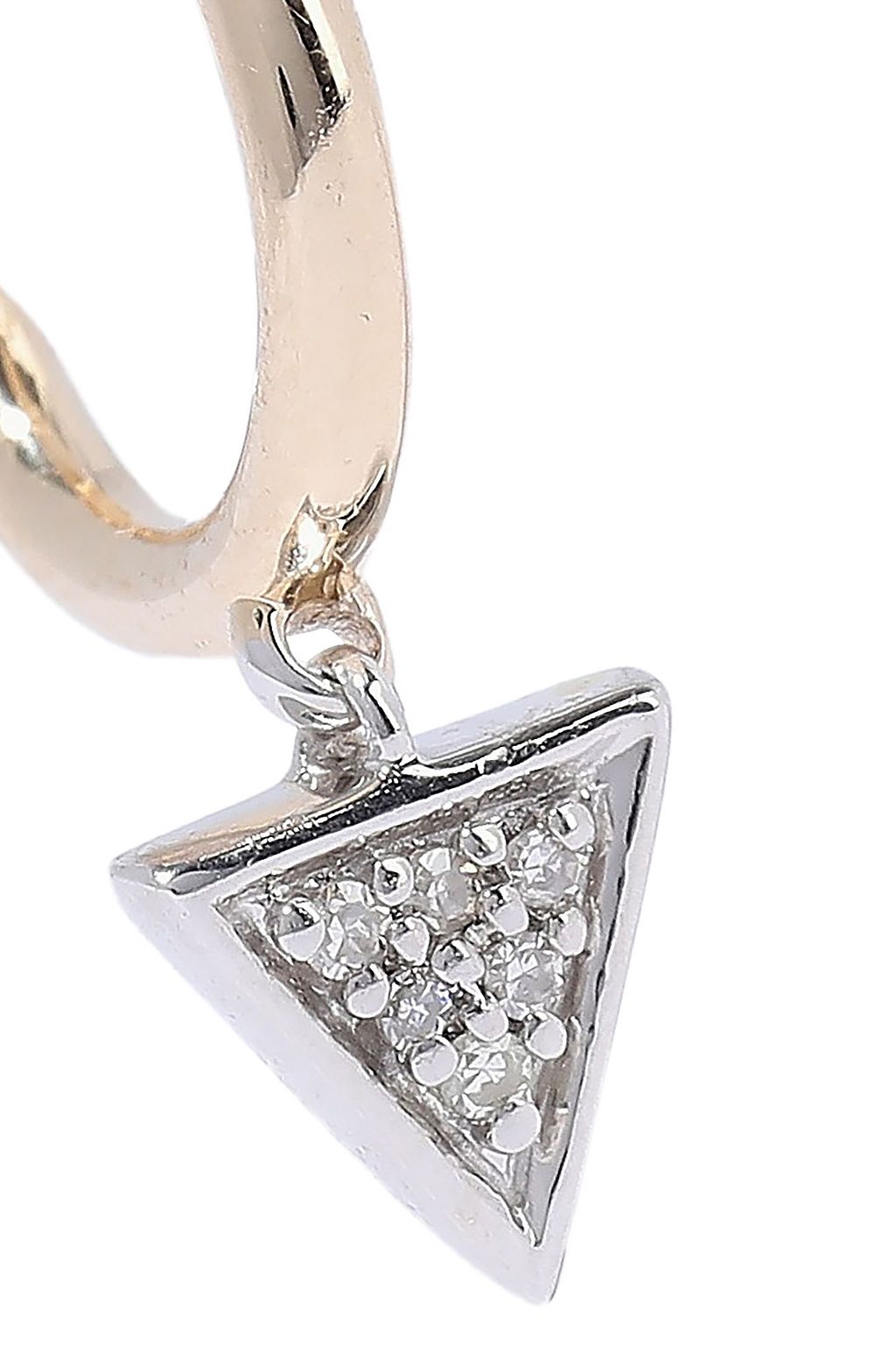 ADINA REYTER 14-karat gold, sterling silver and diamond earrings