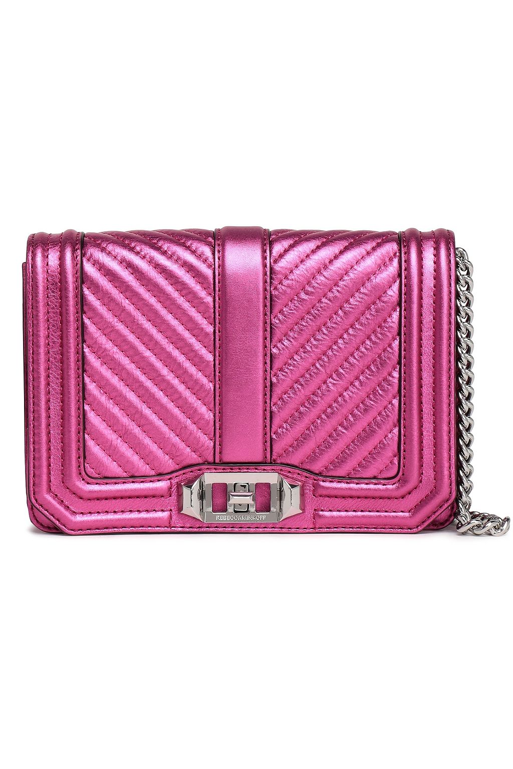 rebecca minkoff metallic bag
