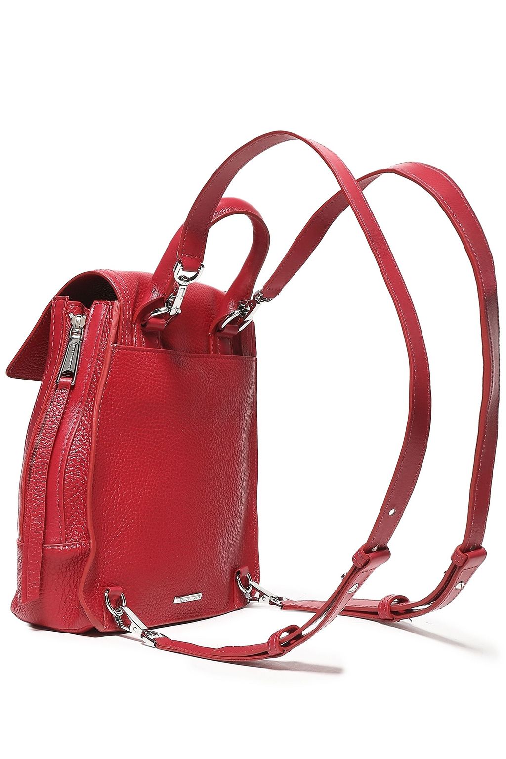 REBECCA MINKOFF Textured-leather backpack