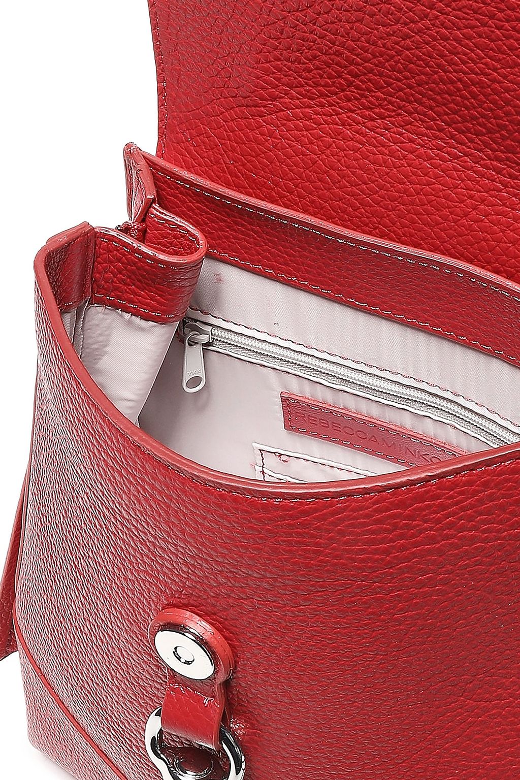 REBECCA MINKOFF Textured-leather backpack