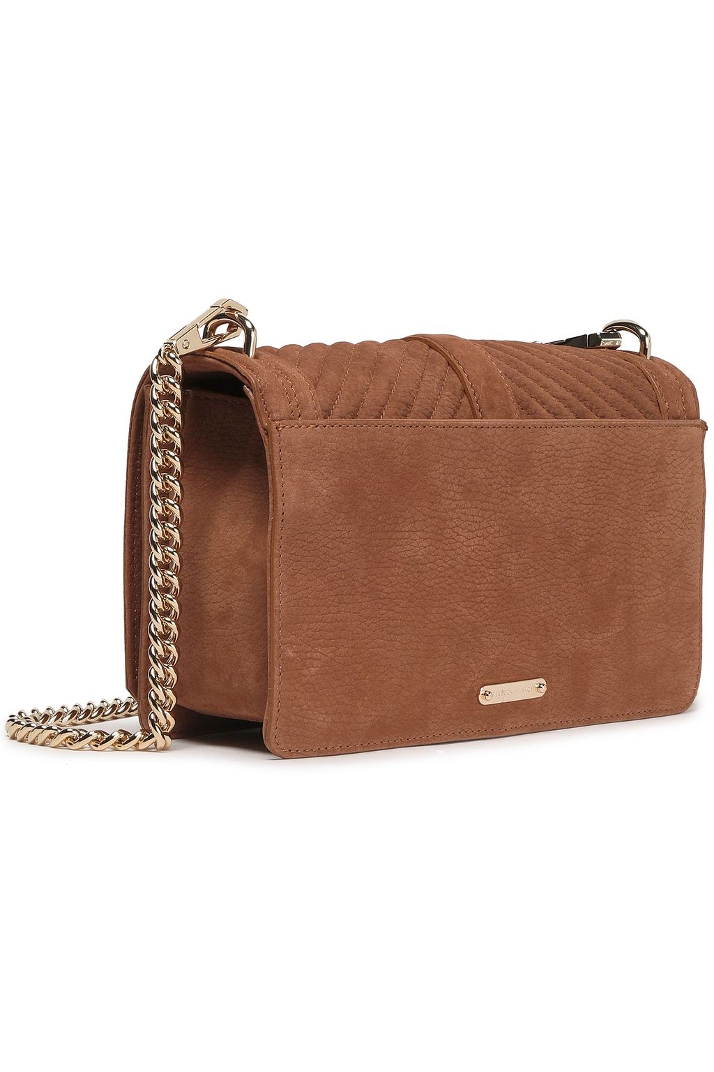 REBECCA MINKOFF Love quilted textured-nubuck shoulder bag