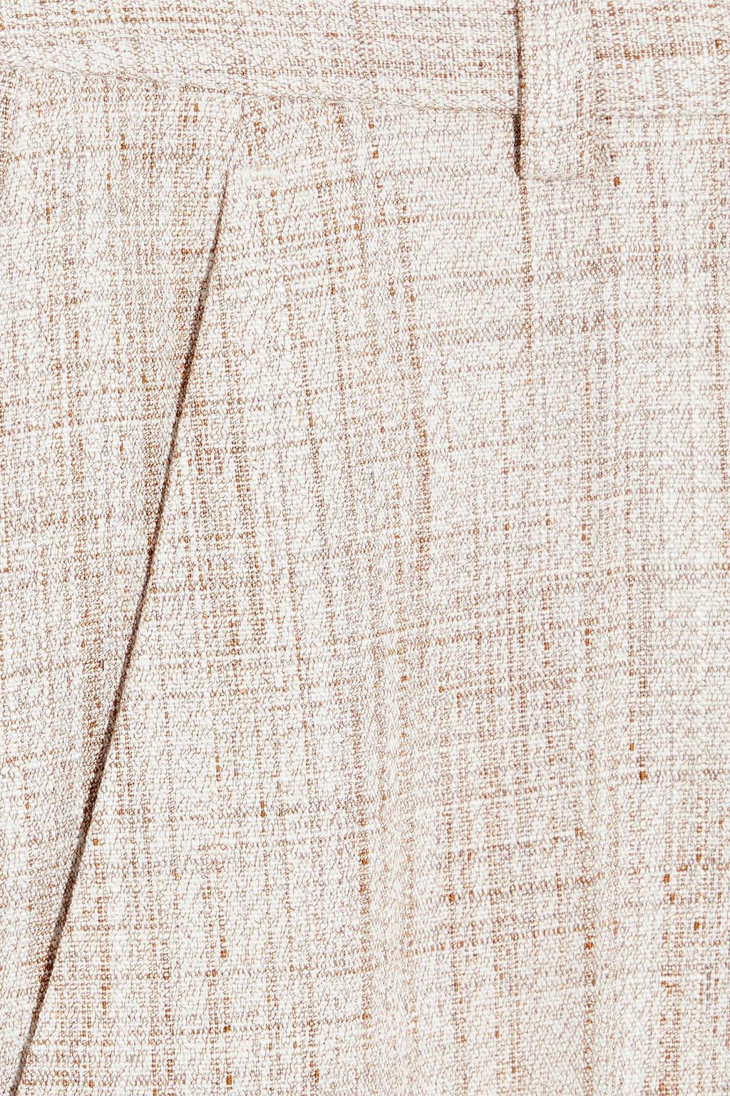 VICTORIA BECKHAM Mélange woven slim-leg pants