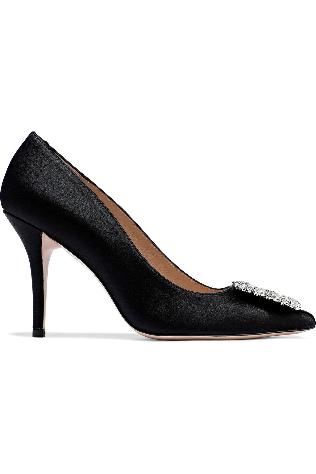 stuart weitzman satin pumps