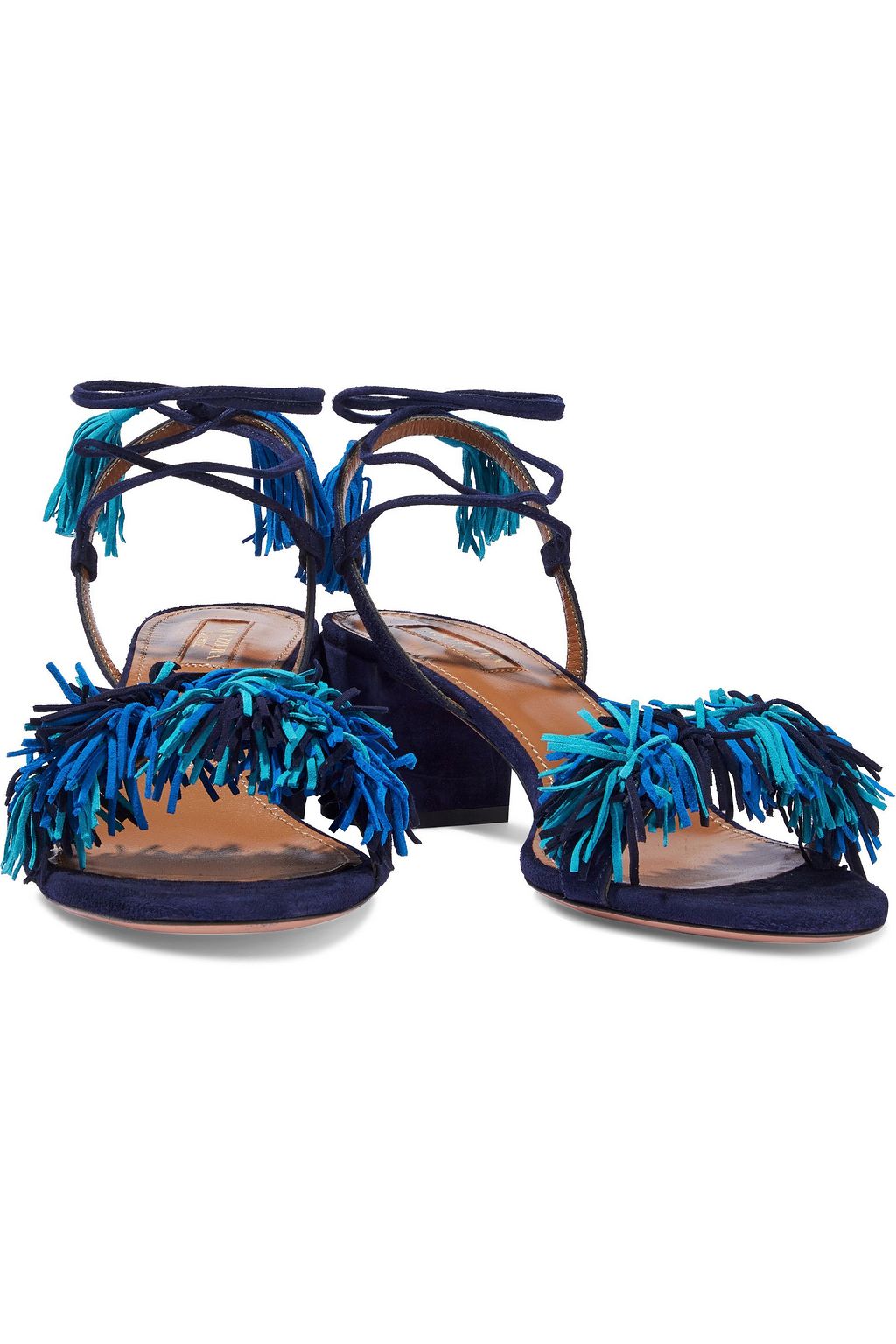 AQUAZZURA Wild Thing fringed suede sandals