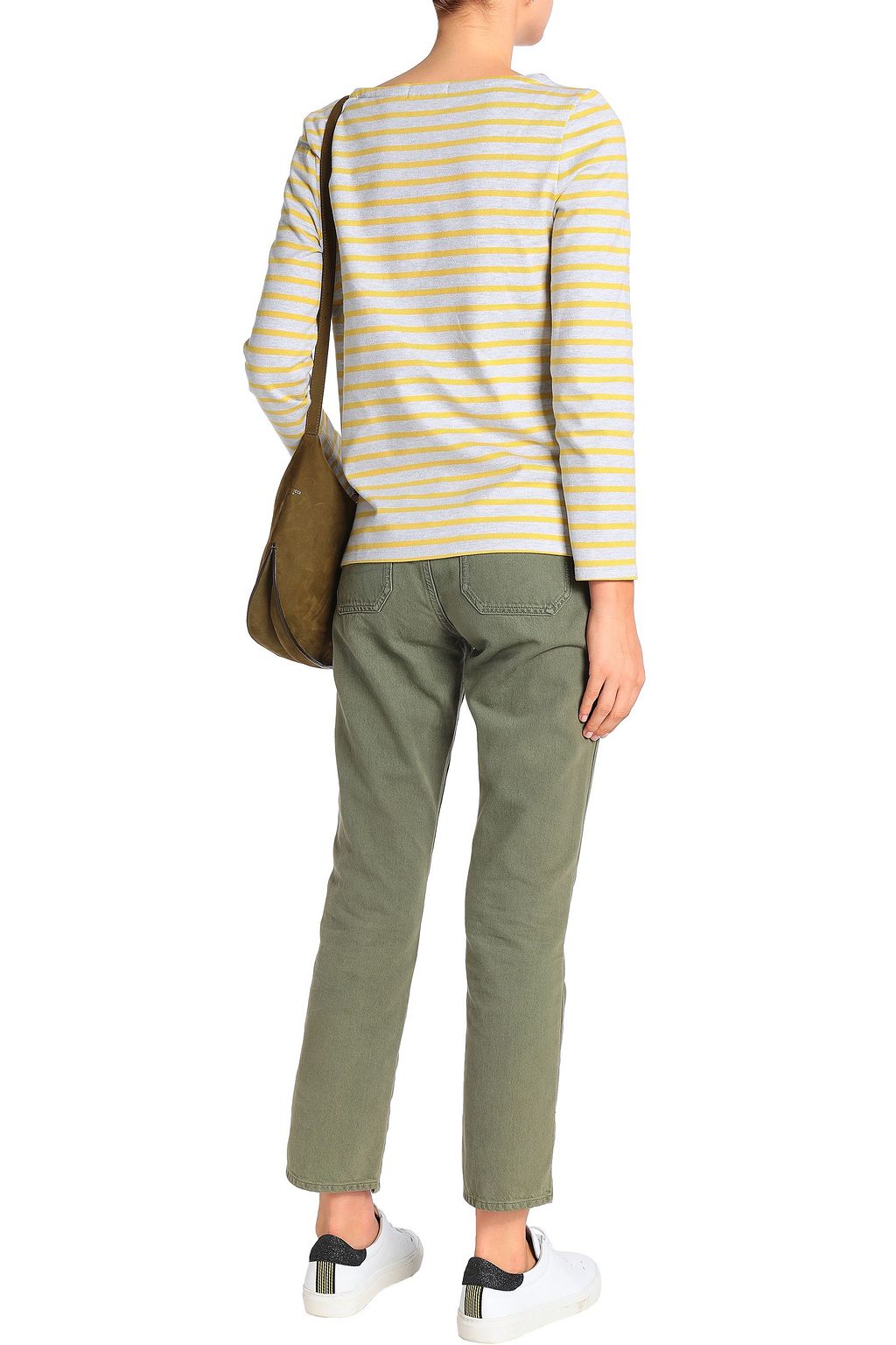 PETIT BATEAU Striped cotton-jersey top