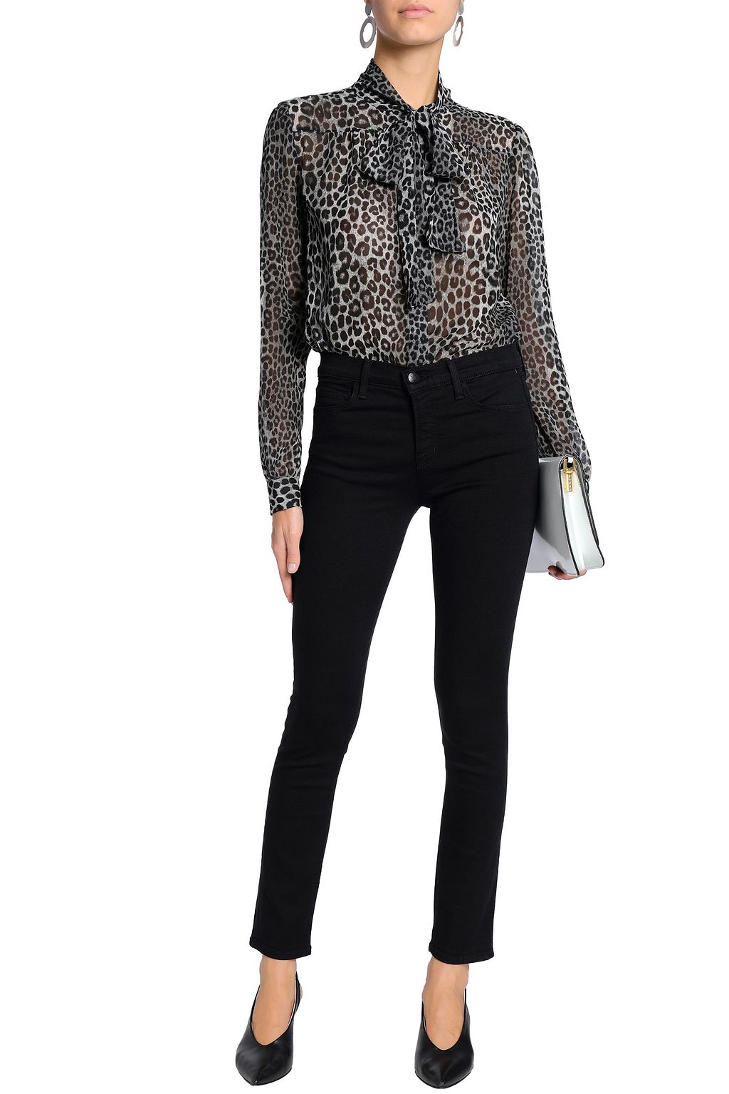 J BRAND High-rise slim-leg jeans