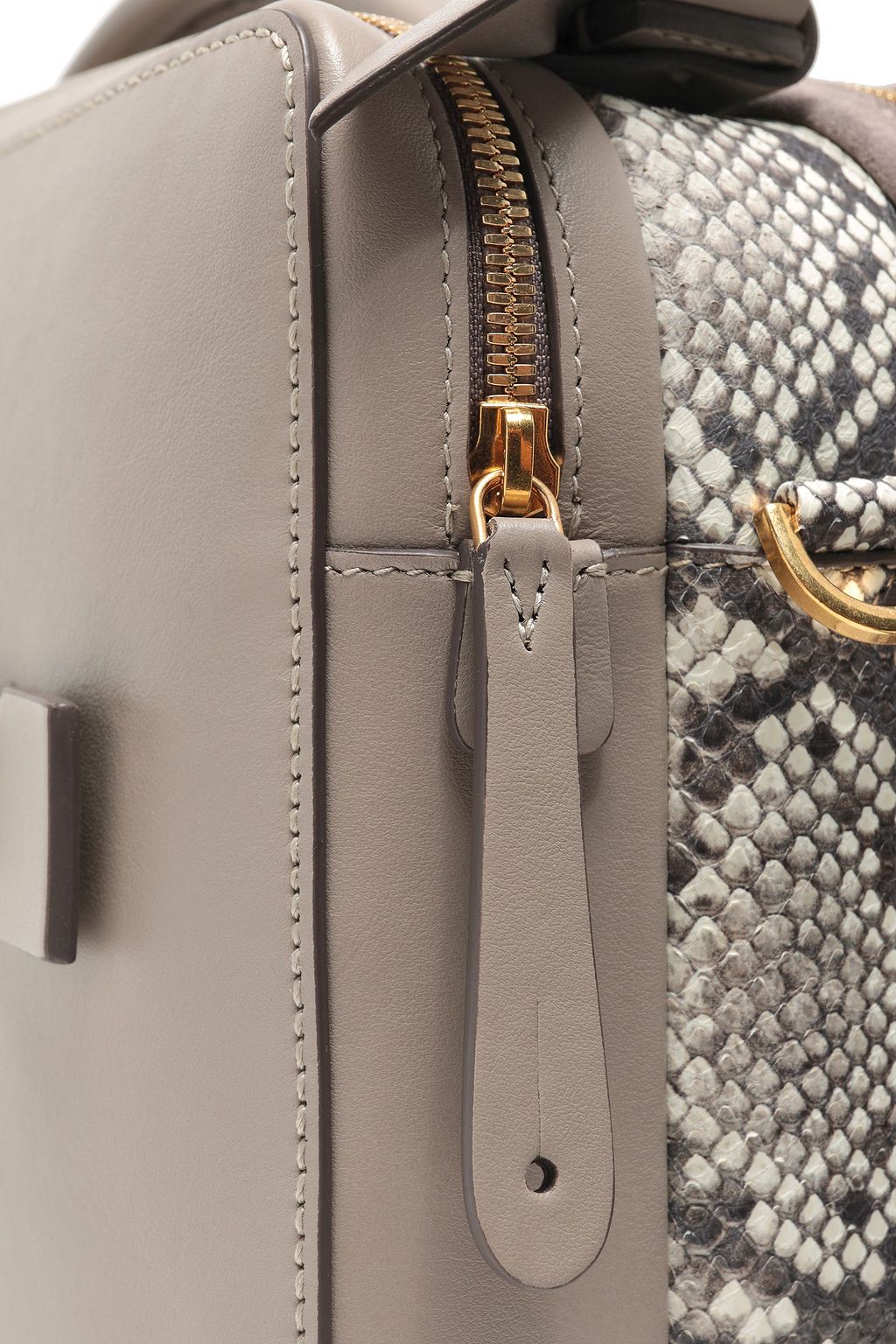 ANYA HINDMARCH Ayers-trimmed leather and suede tote