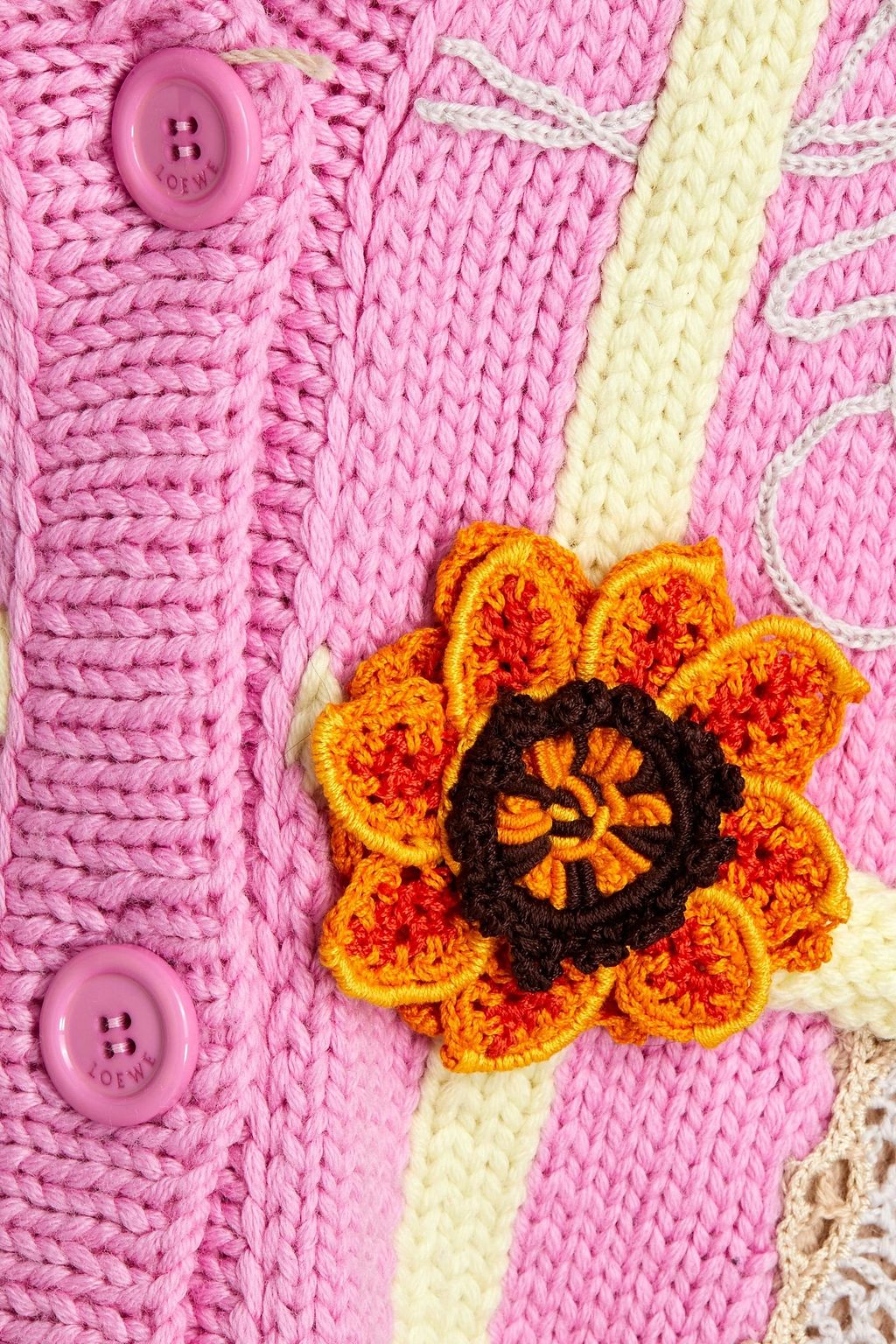 LOEWE Embellished wool cardigan