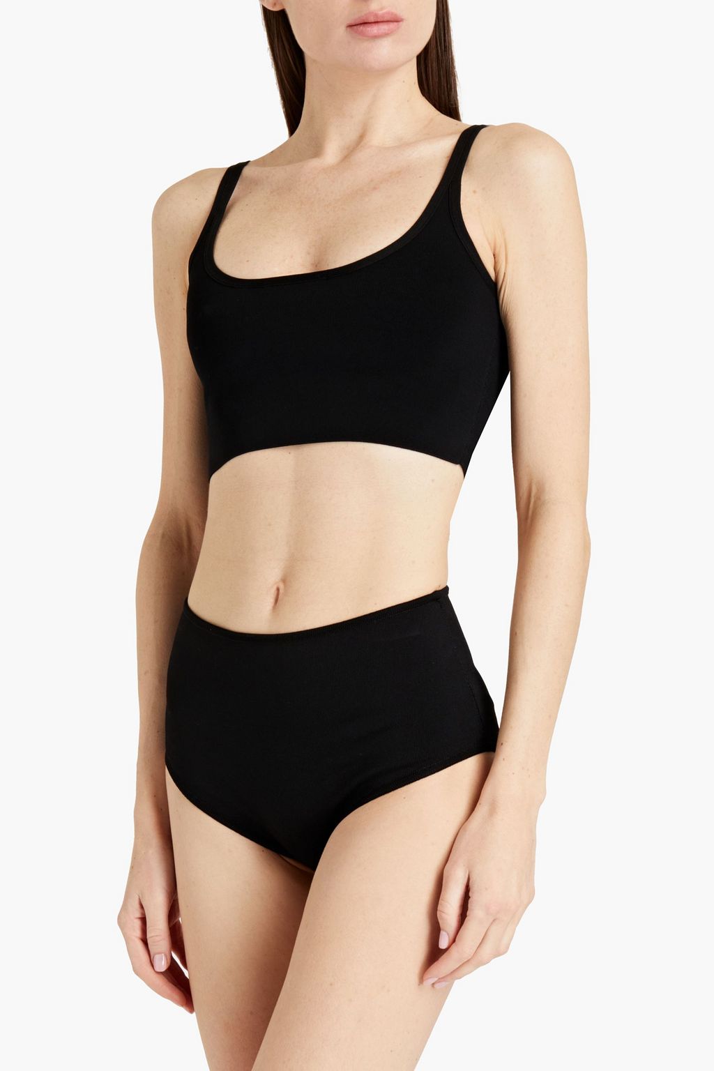 BALMAIN Ponte high-rise briefs