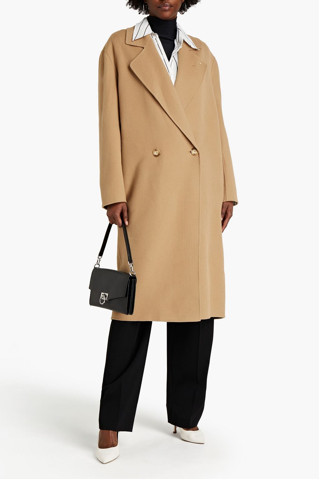 STELLA MCCARTNEY Double-breasted wool-felt coat