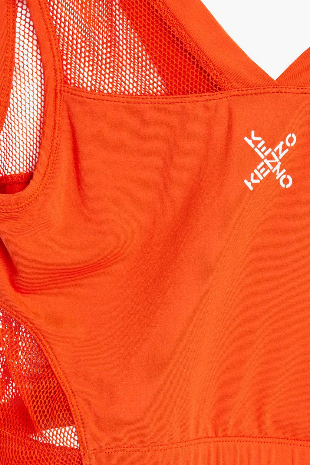 KENZO Mesh-paneled stretch-jersey sports bra