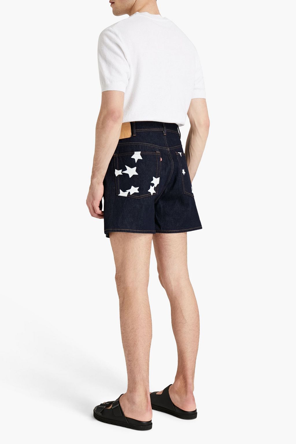 ACNE STUDIOS BLÅ KONST Painted denim shorts