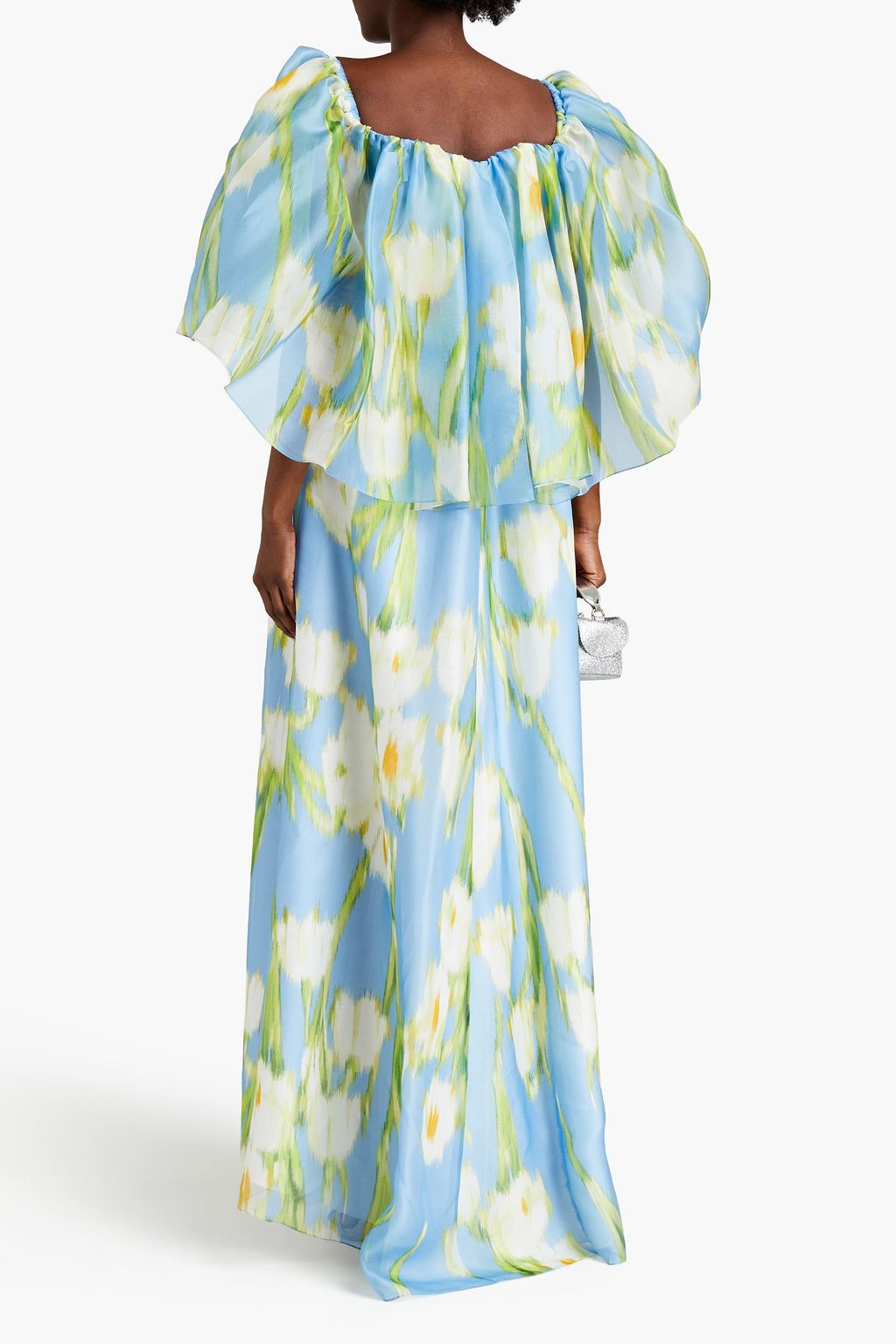 CAROLINA HERRERA Ruffled printed silk-organza dress
