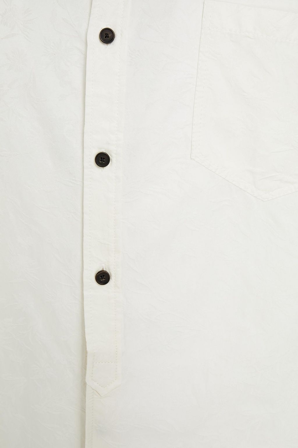 ACNE STUDIOS Gathered cotton and cupro-blend jacquard shirt