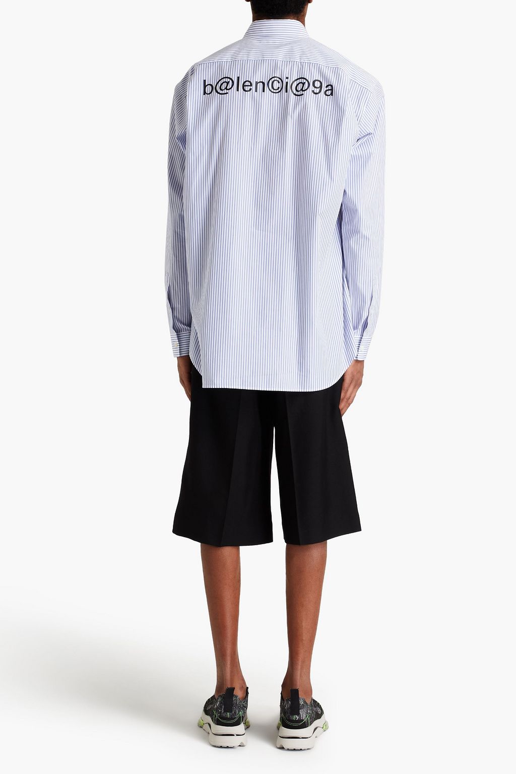 BALENCIAGA Printed cotton-poplin shirt