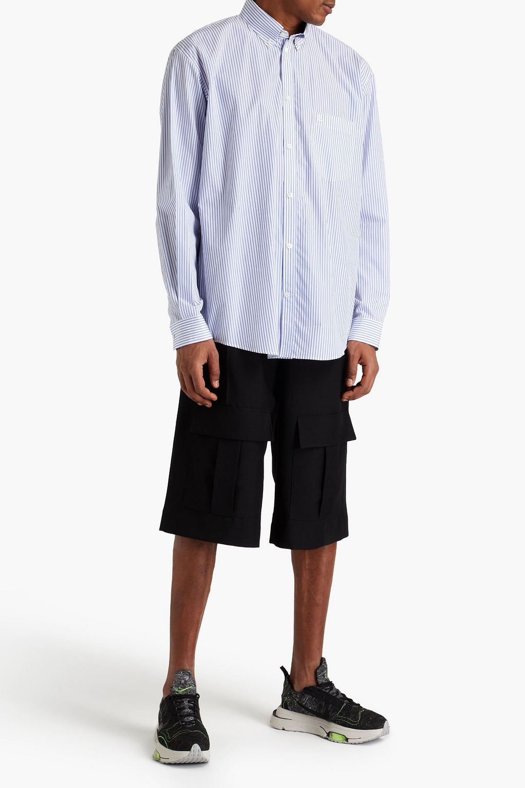 BALENCIAGA Printed cotton-poplin shirt