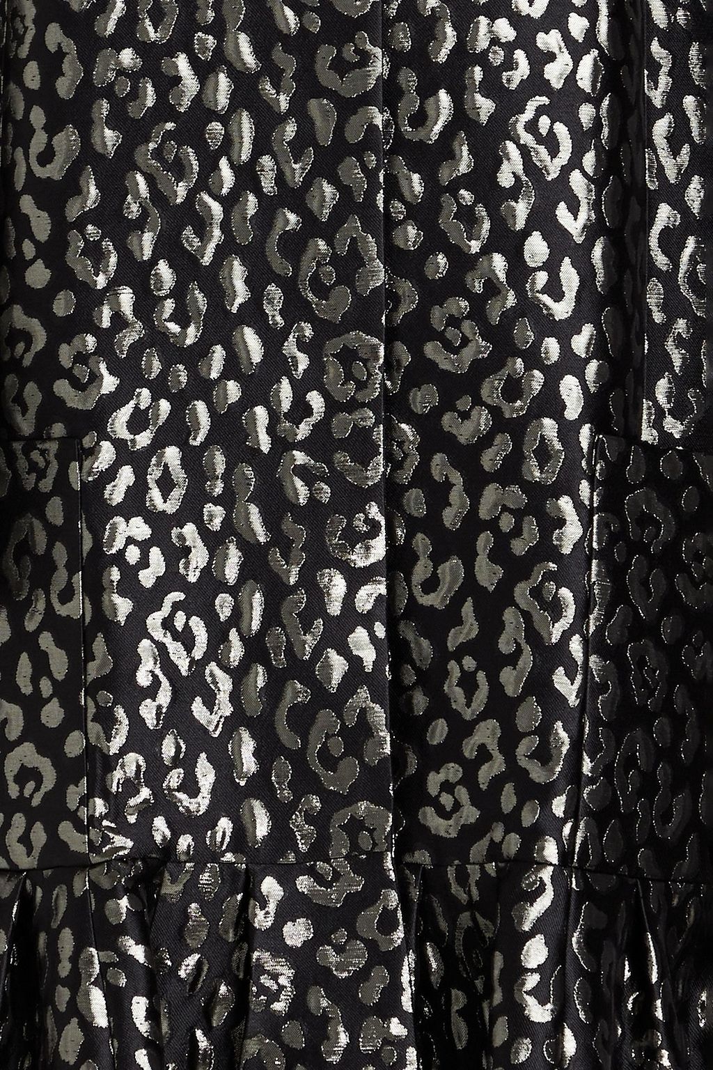 CAROLINA HERRERA Fluted metallic jacquard coat