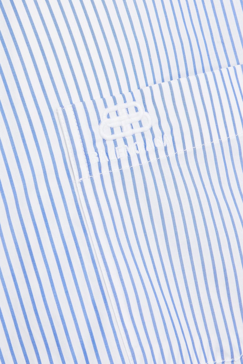BALENCIAGA Oversized striped cotton-poplin shirt
