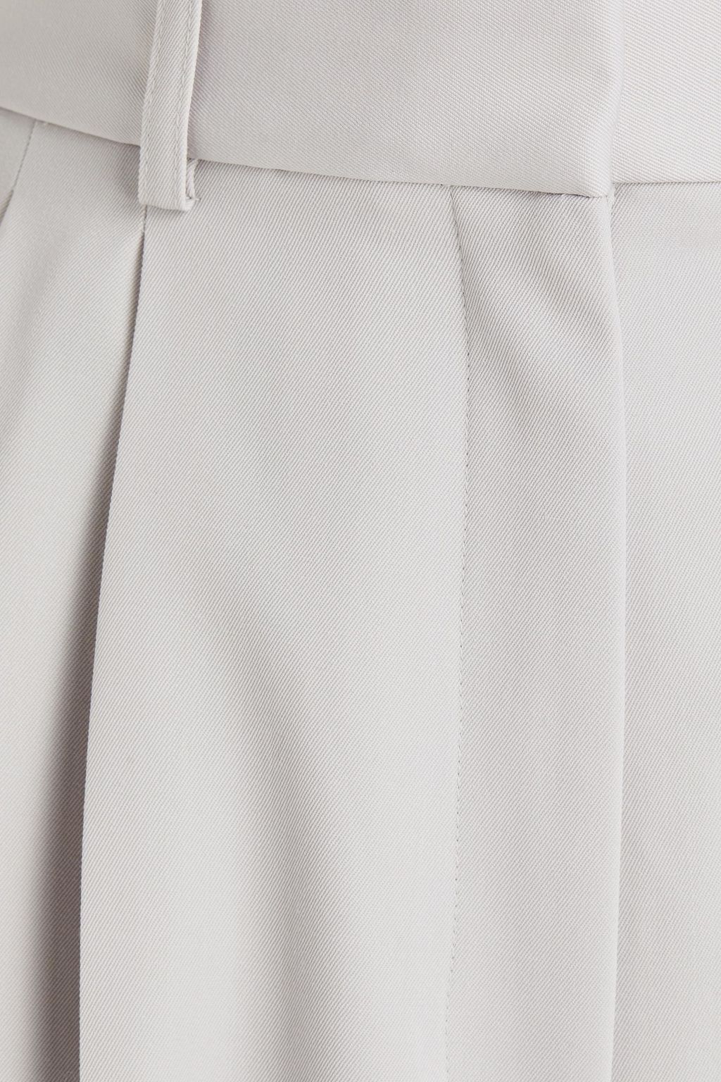 STELLA MCCARTNEY Pleated wool-twill straight-leg pants