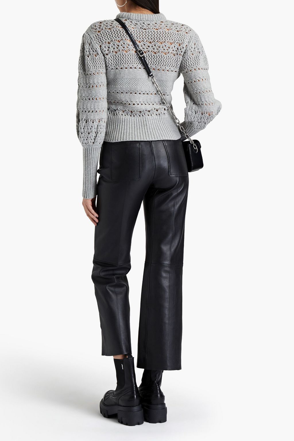 RAG & BONE Jane pointelle-knit wool and cashmere-blend sweater