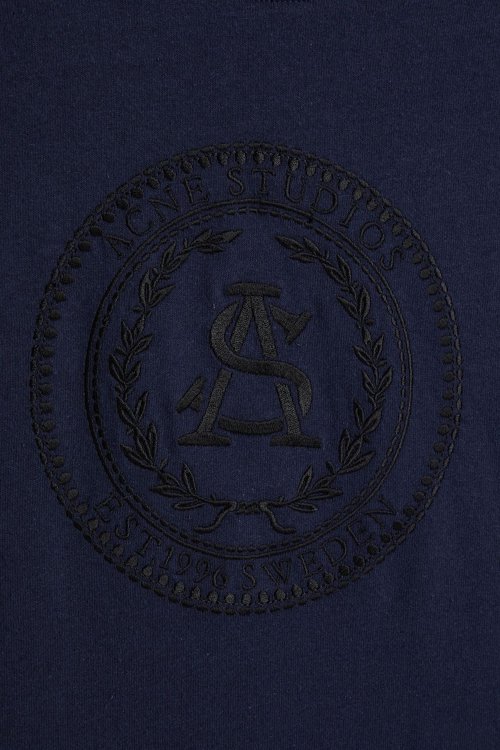 ACNE STUDIOS Embroidered cotton-jersey T-shirt