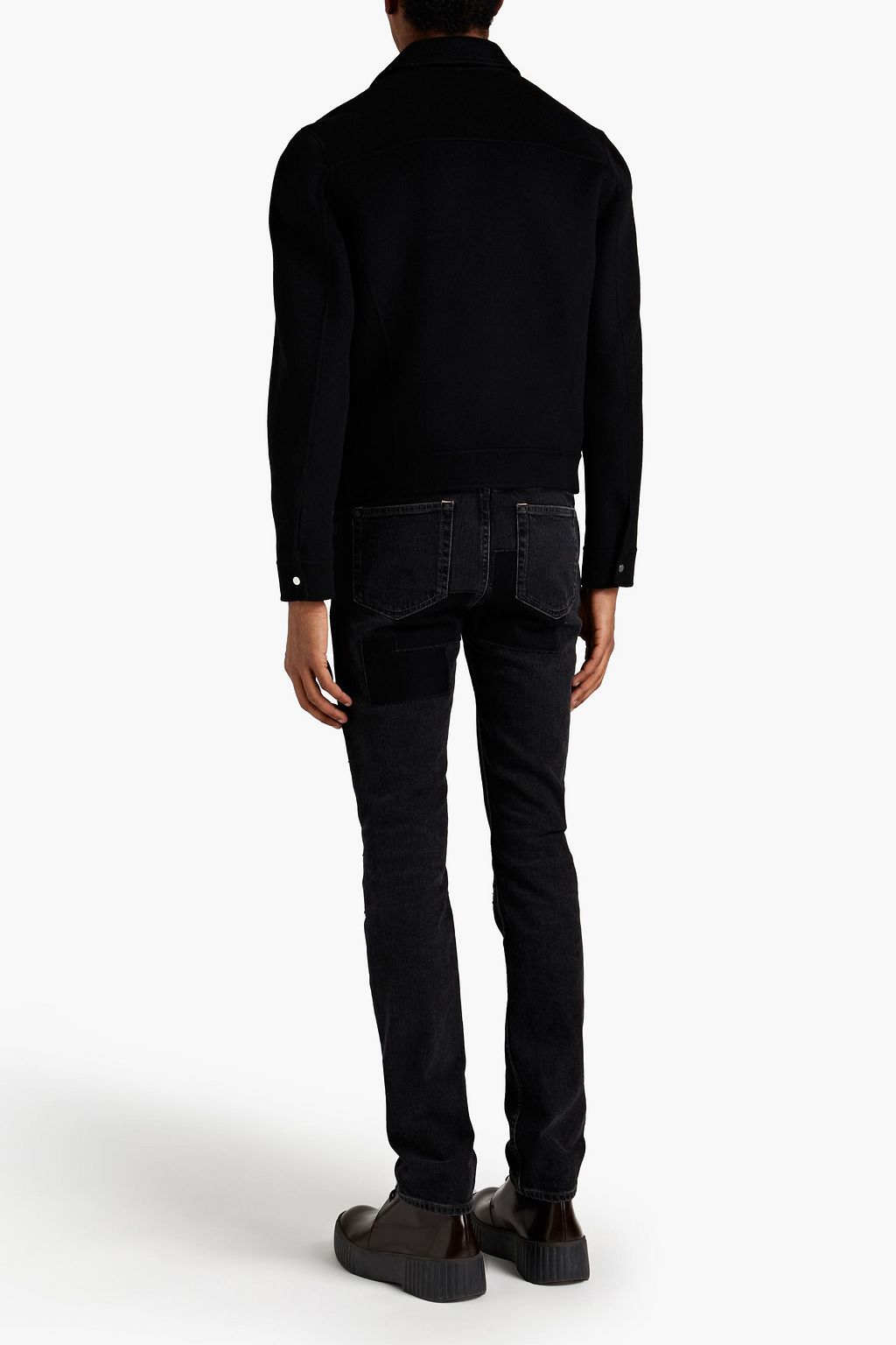ACNE STUDIOS North skinny-fit patchwork-effect denim jeans
