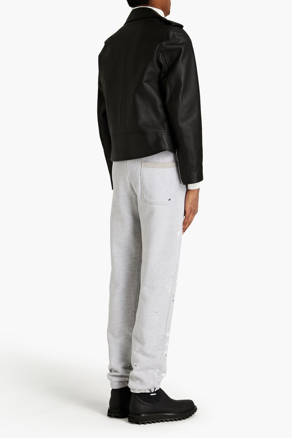 AMIRI Printed French cotton-terry track pants