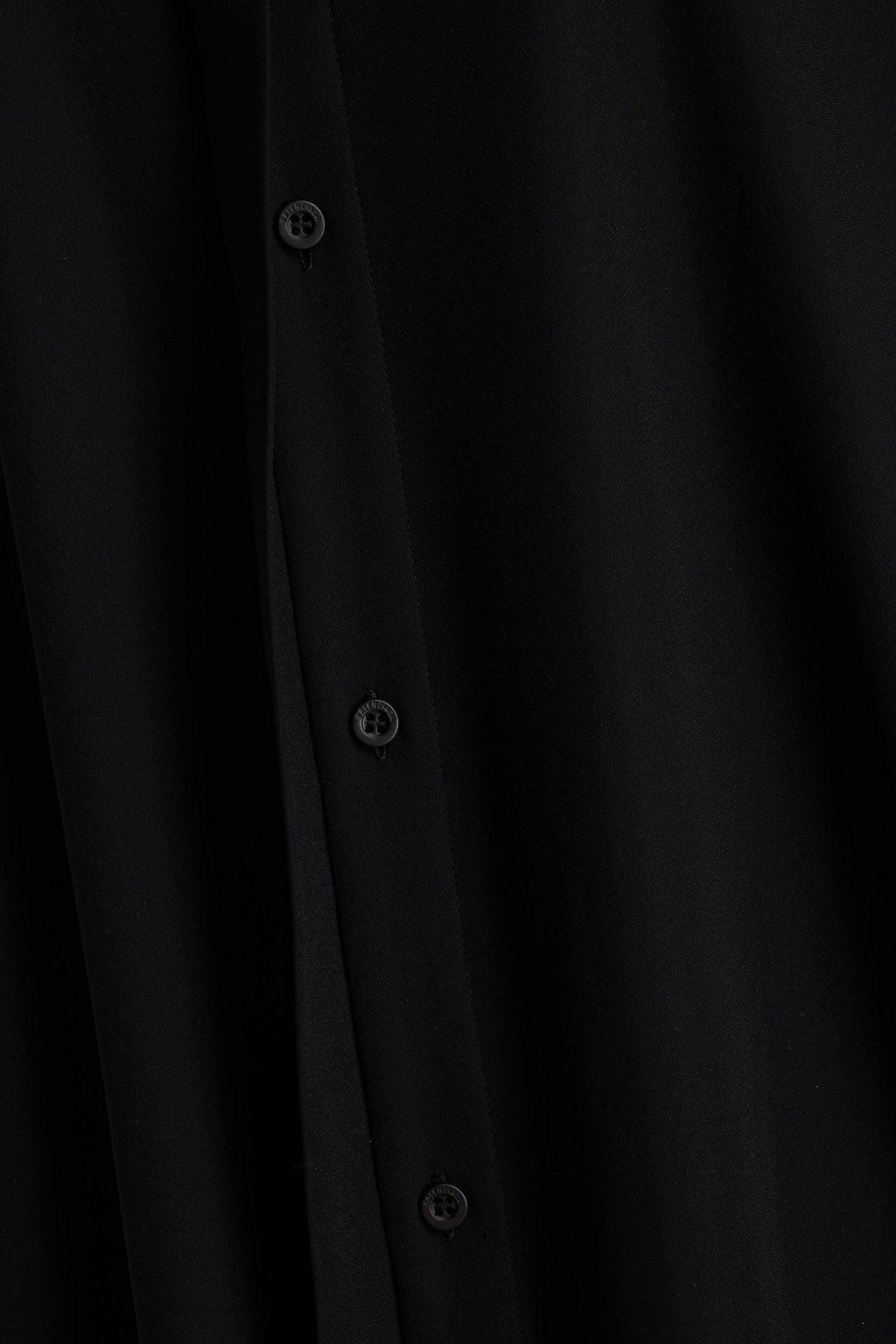 BALENCIAGA Oversized draped crepe blouse