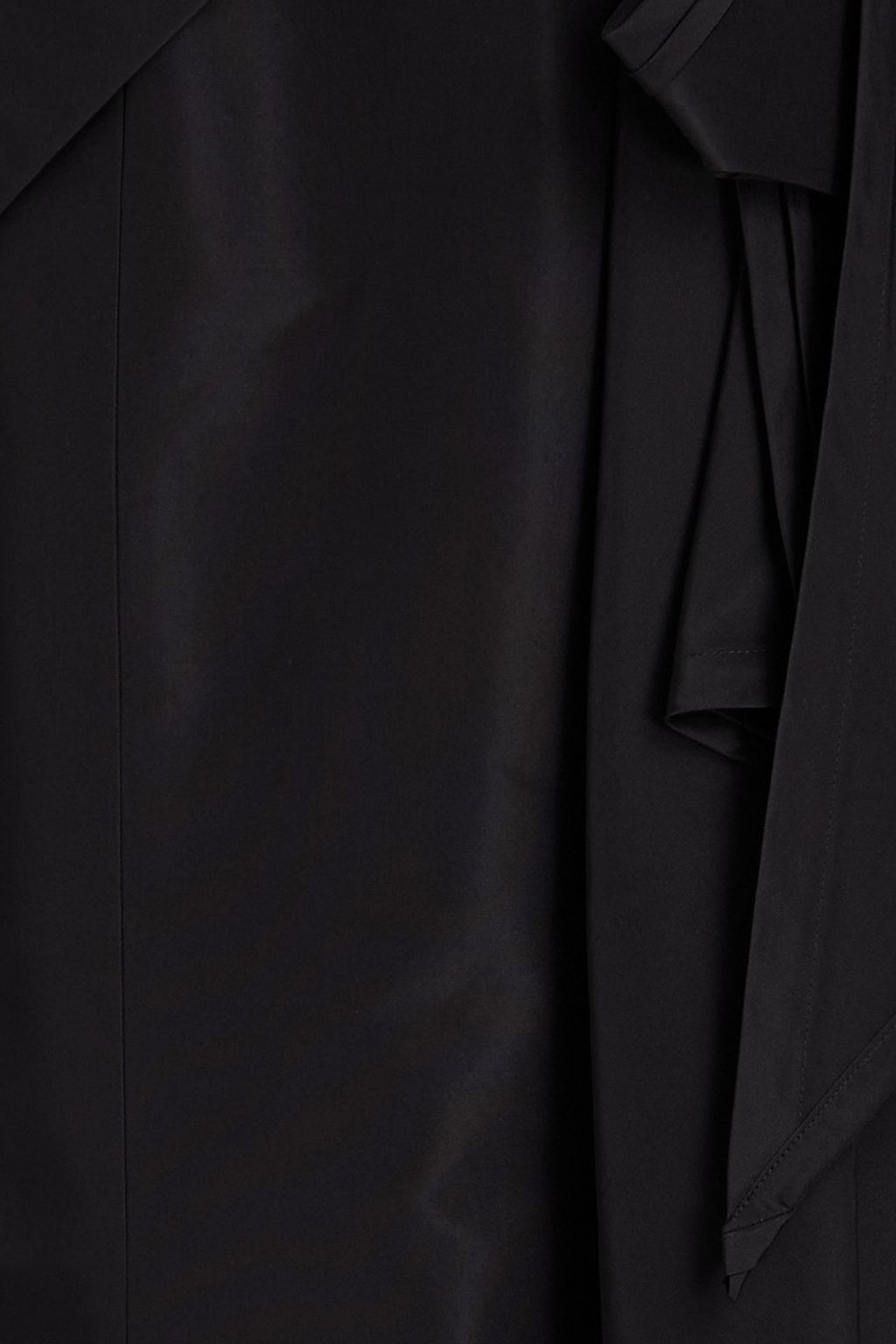 CAROLINA HERRERA Strapless draped silk-taffeta gown
