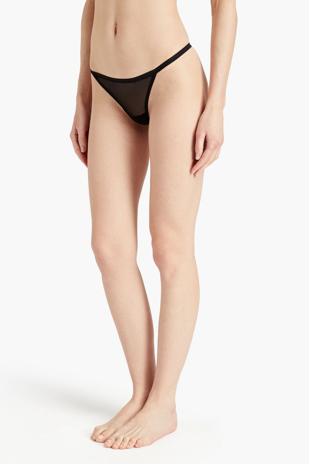 COSABELLA Set of three mesh low-rise thongs