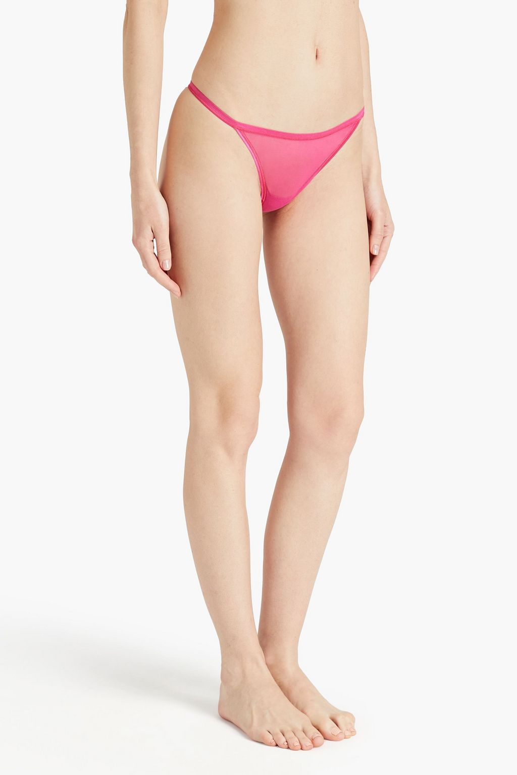 COSABELLA Set of three mesh low-rise thongs