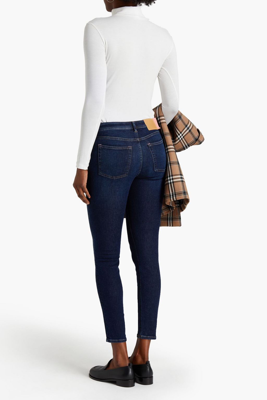 ACNE STUDIOS BLÅ KONST Faded mid-rise skinny jeans