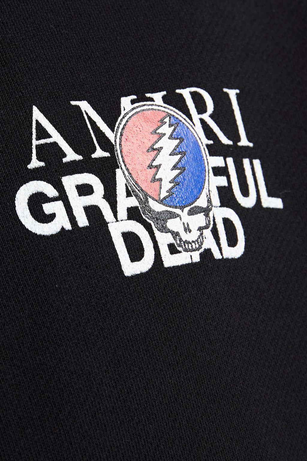 AMIRI Logo-appliquéd printed French cotton-terry hoodie