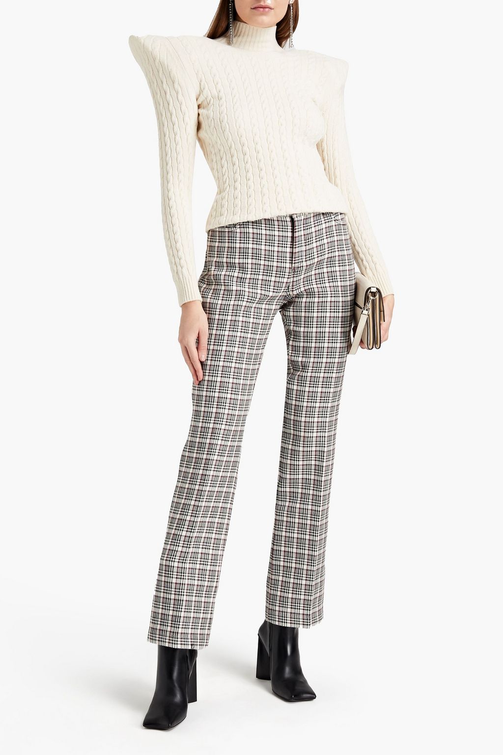BALENCIAGA Cable-knit turtleneck sweater